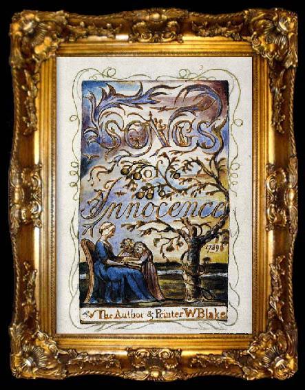 framed  Blake, William Songs of Innocence, ta009-2
